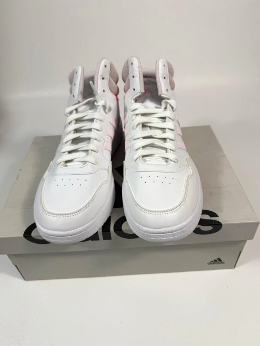 Women's Adidas Hoops 3.0 Mid Basketball Tennis Shoes, Size 9